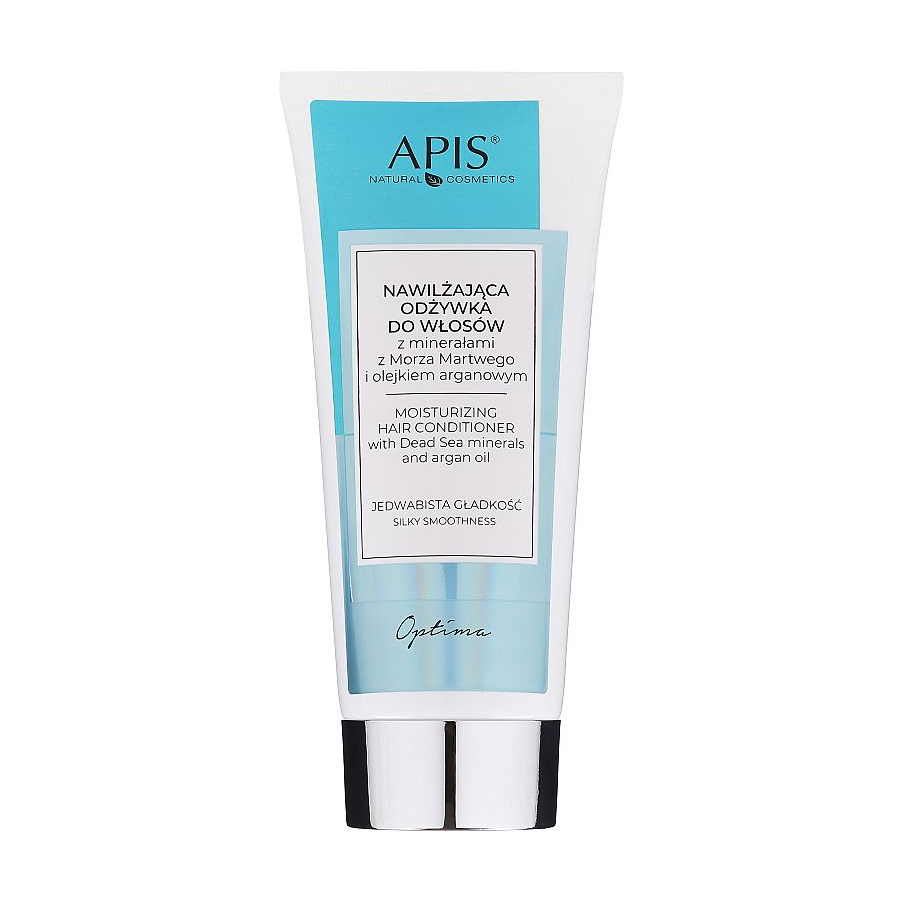 Зволожувальний кондиціонер для волосся Apis Natural Cosmetics Optima з мінералами Мертвого моря та олією аргани, 200 мл